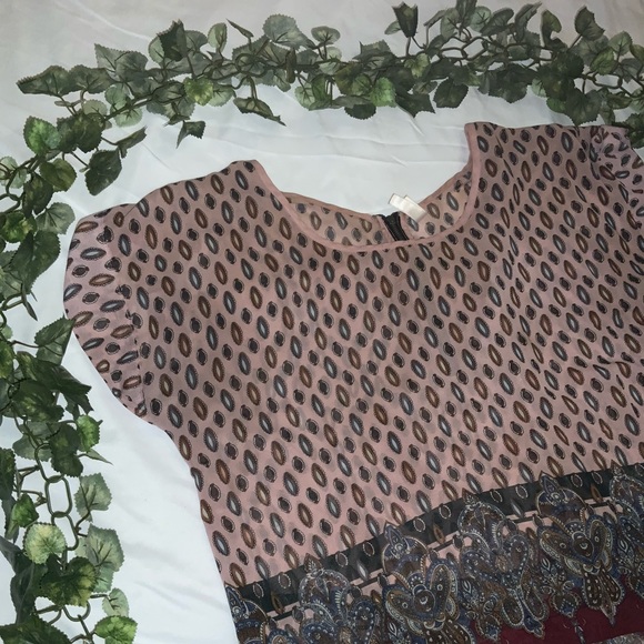 Tribal Print Sheer Top - Picture 3 of 5